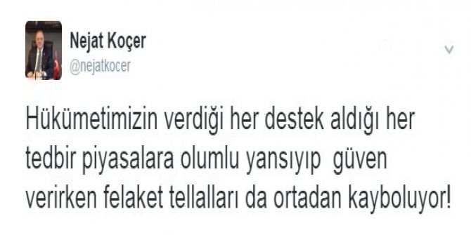 Milletvekili Koçer’den Dolar Değerlendirmesi