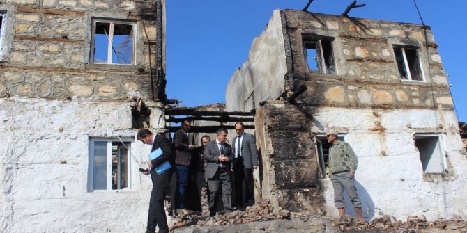 Beyşehir’de Evi Yanan Aileye Ziyaret