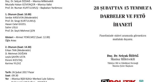 Başbakan Yardımcısı Kurtulmuş Manisa’da Panele Katılacak
