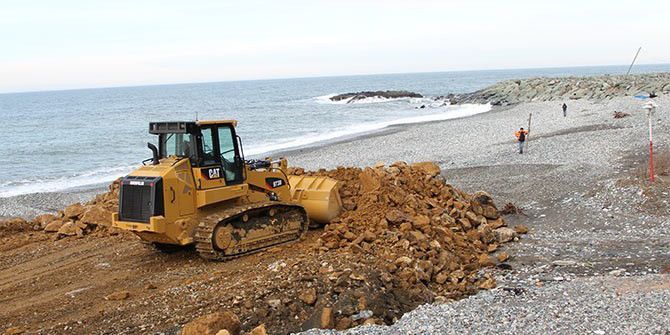 Rize-artvin Havalimanı İnşaatı İçin Şantiye Alanı Çalışmaları Başladı