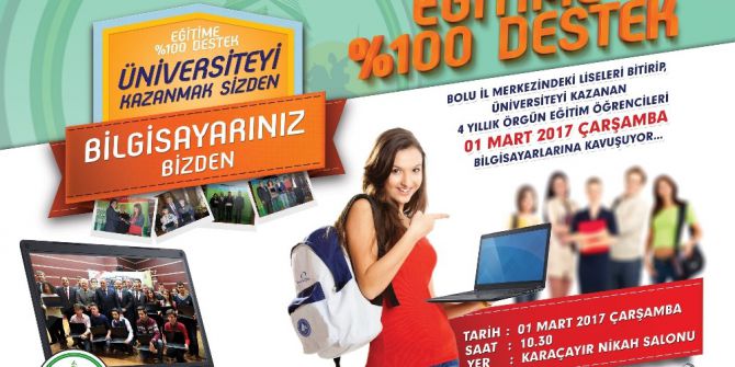 Bolu Belediyesi 1 Mart’ta Laptop Dağıtacak
