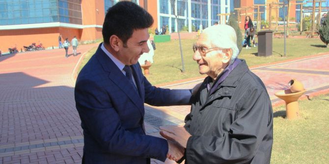 Devlet Sanatçısı Prof. Dr. Alaeddin Yavaşça, 7 Aralık Üniversitesini Ziyaret Etti