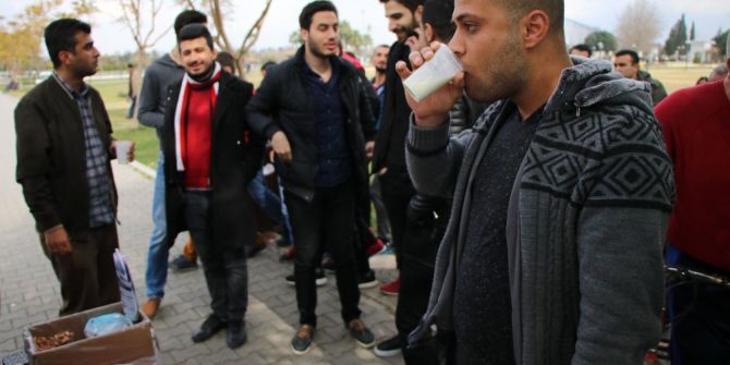 Adana’da Acılı Ayran Kuyruğu