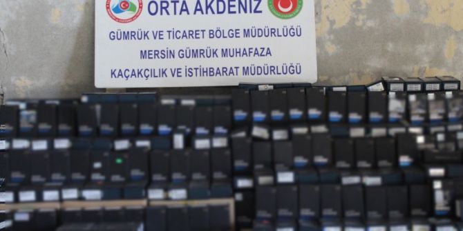 Mersin’de Kaçak Cep Telefonu Operasyonu