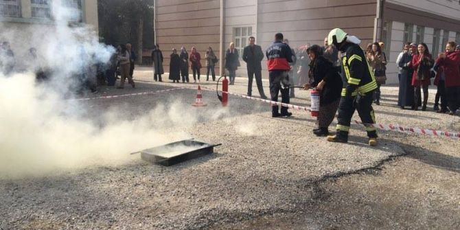 Halk Eğitim Merkezinde Tatbikat