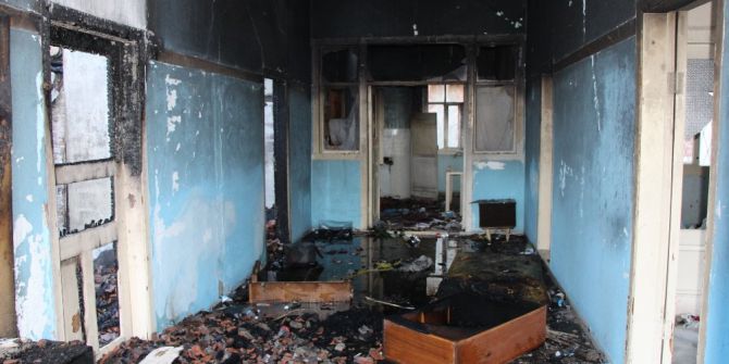 Amasya’daki Yangının İzleri Gün Aydınlanınca Ortaya Çıktı