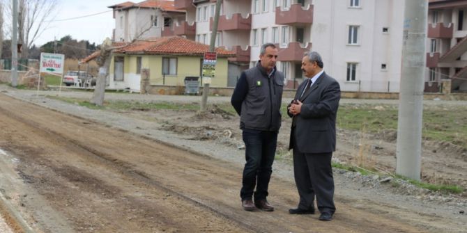 Ören-akçay Yolunda Yapım Çalışması Başladı