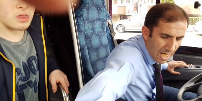 Engelli Çocuk Ve Babası Özel Halk Otobüsünden Zorla İndirildi