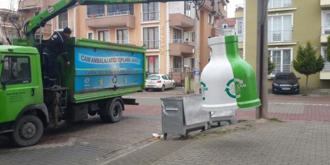 İzmit’te Her Ay 150 Ton Cam Toplanıyor