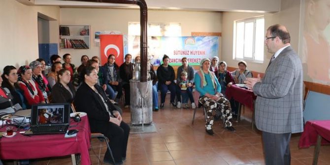 Kadın Çiftçilere Hijyenik Süt Üretimi Kursu