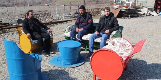 Atık Varilleri Sanat Eserine Dönüştürdü