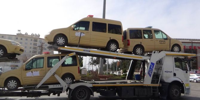 Suriyeli Polislerin Araçları Da Ülkelerine Gönderildi