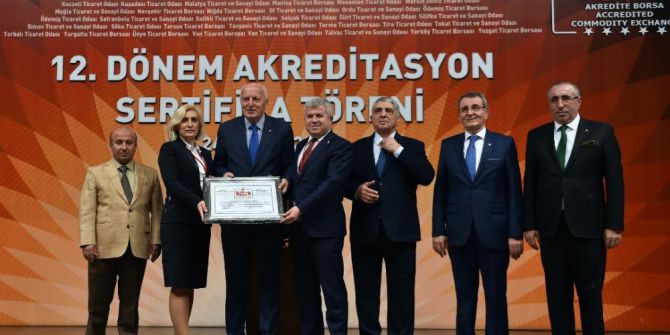 Etso Akreditasyon Belgesini Teslim Aldı