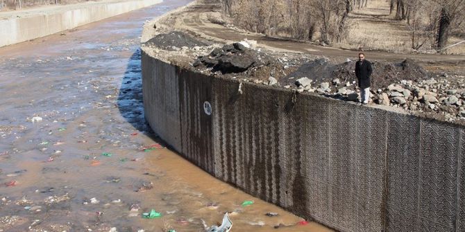 Oltu Çayı Çöp Alanı Gibi