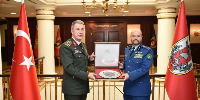 Orgeneral Akar, Suudi Korgeneral Alruwaılı İle Bir Araya Geldi