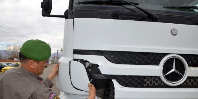 Bir Kişinin Ölümüne Neden Olan Tır Sürücüsünü Kopan Tampon Yakalattı