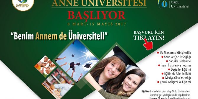 Ordu’da "Anne Üniversitesi" Başlıyor