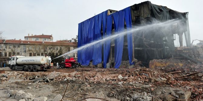 Maltepe Havagazı Fabrikası’nda Yıkım İşlemleri