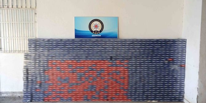 Erzincan’da 12 Bin Paket Kaçak Sigara Ele Geçirildi