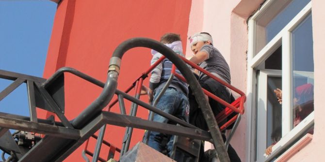 Atatürk İlkokulunda Deprem Ve Yangın Tahliye Tatbikatı