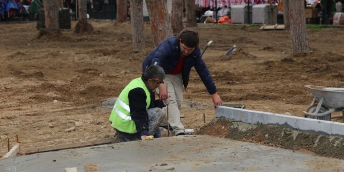Burhaniye’de Şehit Turhan Bayraktar Parkı Yenileniyor