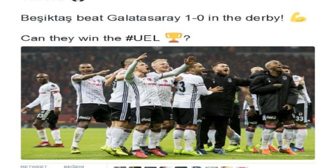Uefa, Beşiktaş’ı Tebrik Etti