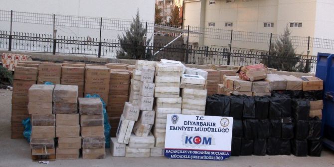 Diyarbakır’da 327 Bin 400 Paket Kaçak Sigara Ele Geçirildi