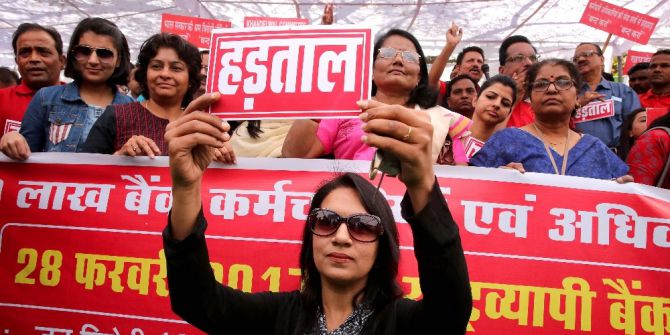 Hindistan’da Banka Çalışanları Genel Grevde