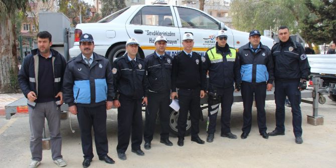 Samandağ’da Trafik Güvenliği Çalışması