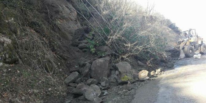 Gökçebey’de Yol Açma Çalışması Sürüyor