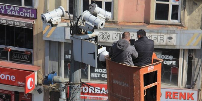 Hakkari’de Mobese Kameraları Onarıldı