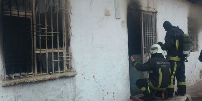 Suriyeli Ailenin Kaldığı Evde Yangın Çıktı