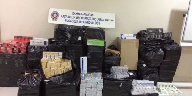 Kahramanmaraş’ta 11 Bin 400 Paket Kaçak Sigara Ele Geçirildi