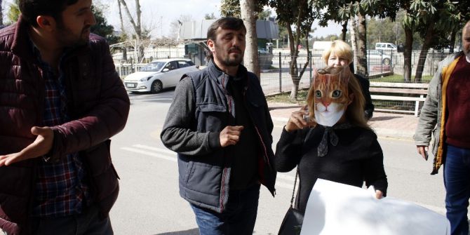 Kedi Maskesiyle Valiliğe Dilekçe Vermek İstediler