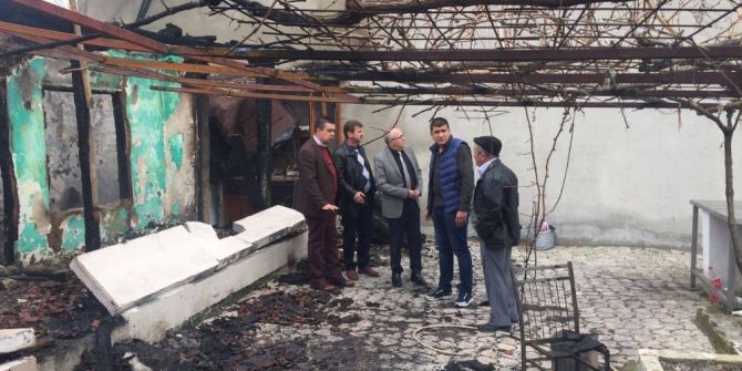 Başkan Uyan’dan Yangında Mağdur Olan Vatandaşa Destek