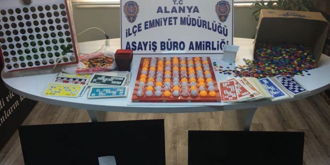 Alanya’da 2 Ayrı Adrese Tombala Baskını