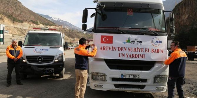 Artvin’den El Bab’a Dost Eli