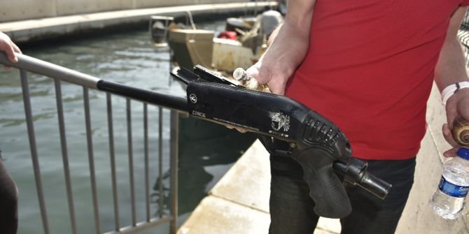 Bodrum’da Deniz Dibinden Pompalı Tüfek Çıktı