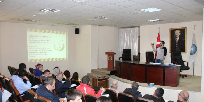 Belediye Personeline İş Sağlığı Ve Güvenliği Eğitimi Verildi