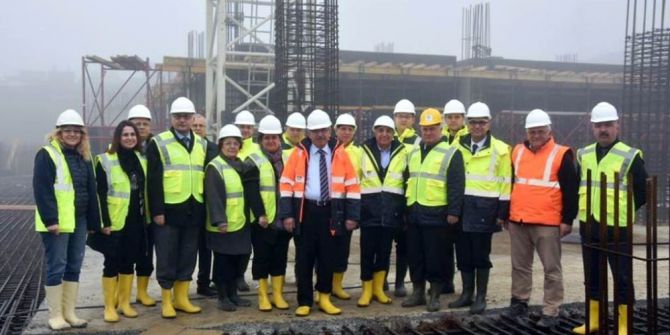 Başkan Albayrak Yeni Hizmet Binası İnşaatında İnceleme Yaptı