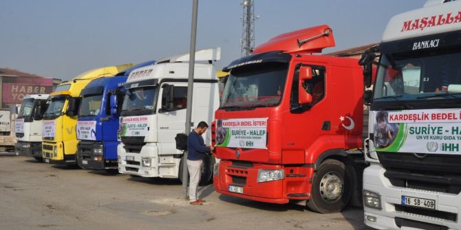 İnegöl’den Suriye’ye 6 Tır Yardım