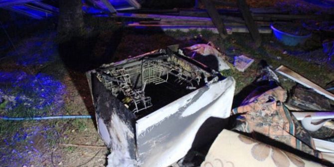 Bulaşık Makinesi Patladı: 1 Yaralı