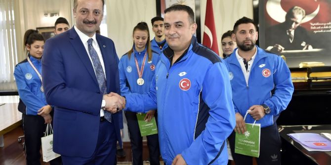 Şampiyon Sporculardan Akgül’e Ziyaret