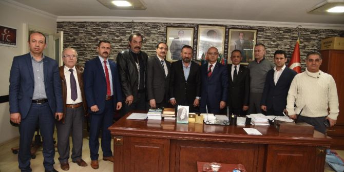 Başkan Doğan, Mhp İl Başkanlığını Ziyaret Etti