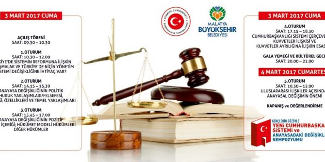 Cumhurbaşkanlığı Sistemi Ve Anayasa Değişikliği İle İlgili Sempozyum Yarın Başlıyor