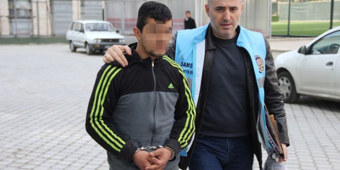 Asfalt Kesme Makinesini Çalarken Yakalandı