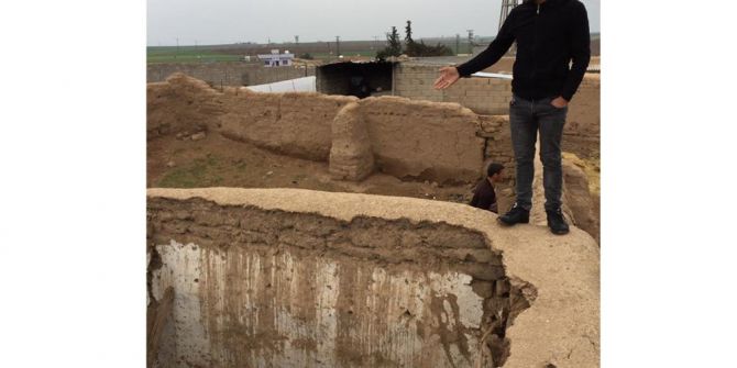 Kızıltepe’de Ahır Çöktü