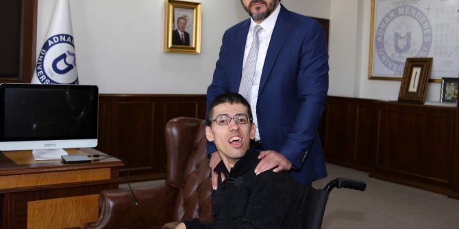 Adü Rektörü Bircan Engelli Öğrenciye Verdiği Sözü Tuttu