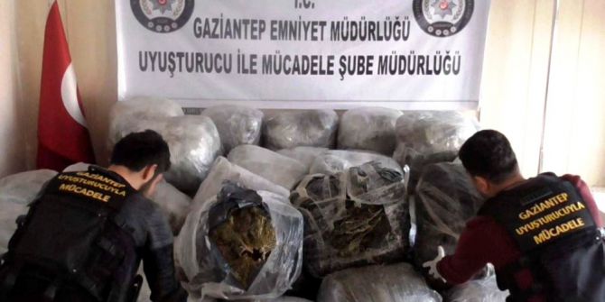 Gaziantep’te 1 Ton Uyuşturucu Ele Geçirildi