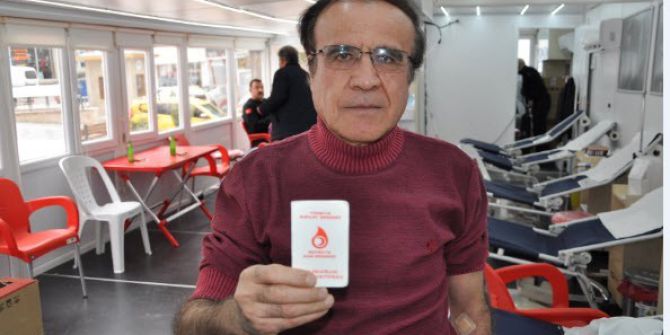 Emekli Bankacı, Kızılay’ın Daimi Kan Bağışçısı